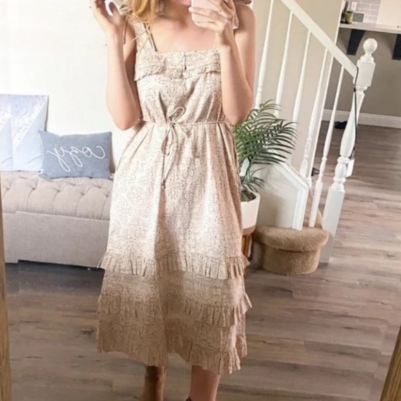 Cleobella Zane Ruffle Tiered Midi Dress NWT - Picture 9 of 9